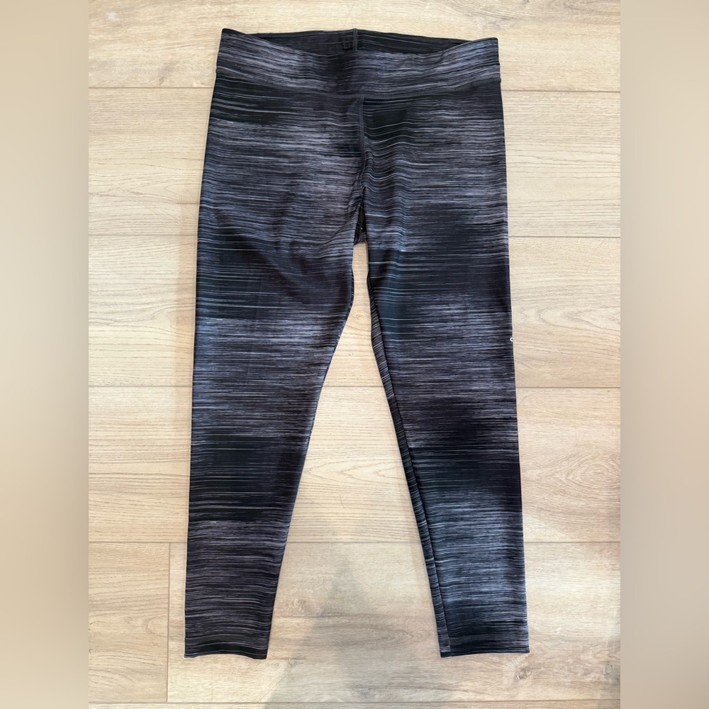 Adidas Women’s Climalite Pullon Athletic Yoga Running Leggings Black/Gray EUC XL
